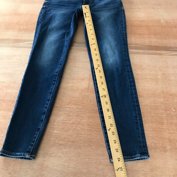 Azul by Moussy Skinny Jeans Women M Blue Mid Rise Medium Wash Stretch Preppy - Picture 7 of 12